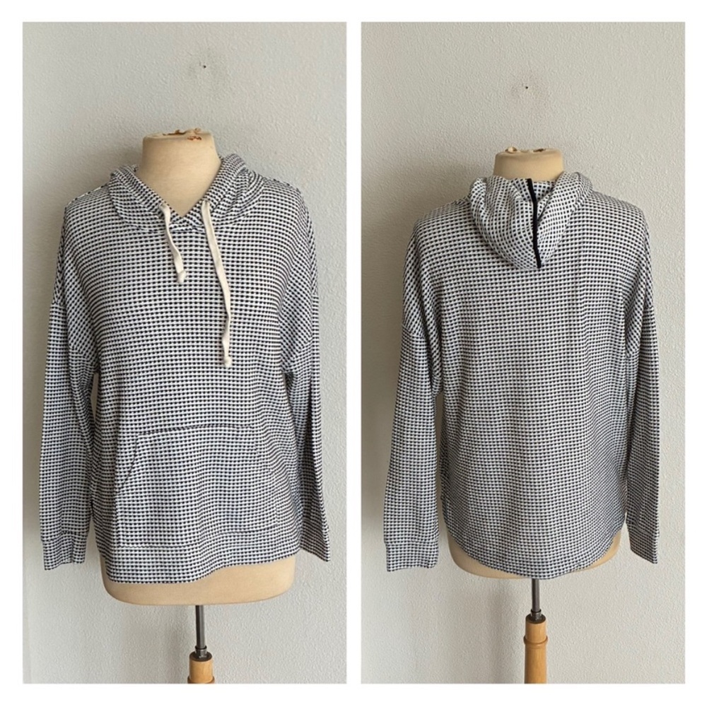 MelloDay waffle knit hoodie